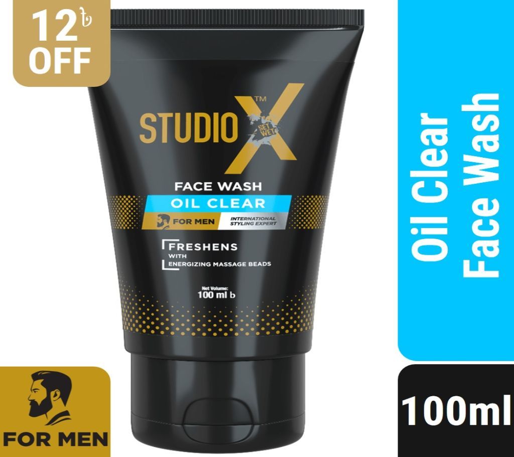 Studio X Oil Clear Facewash for Men 100ml