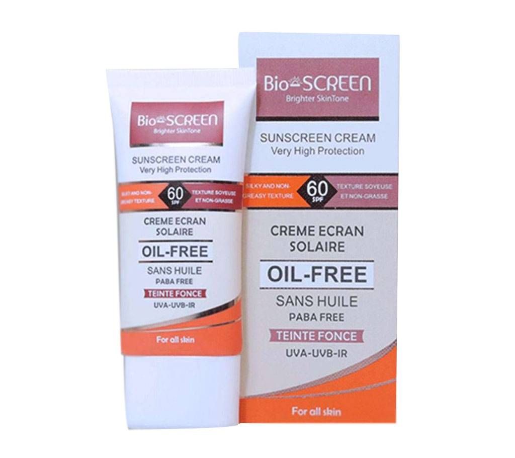 Bio-Screen Sunscreen Cream SPF 60 Sun Protection For Men And Women-50 ML-BD