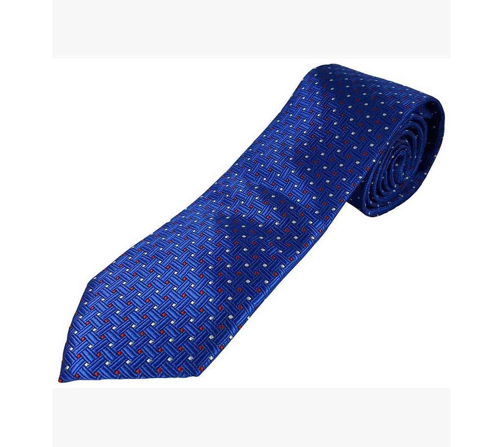 Official Blue patent silk tie 