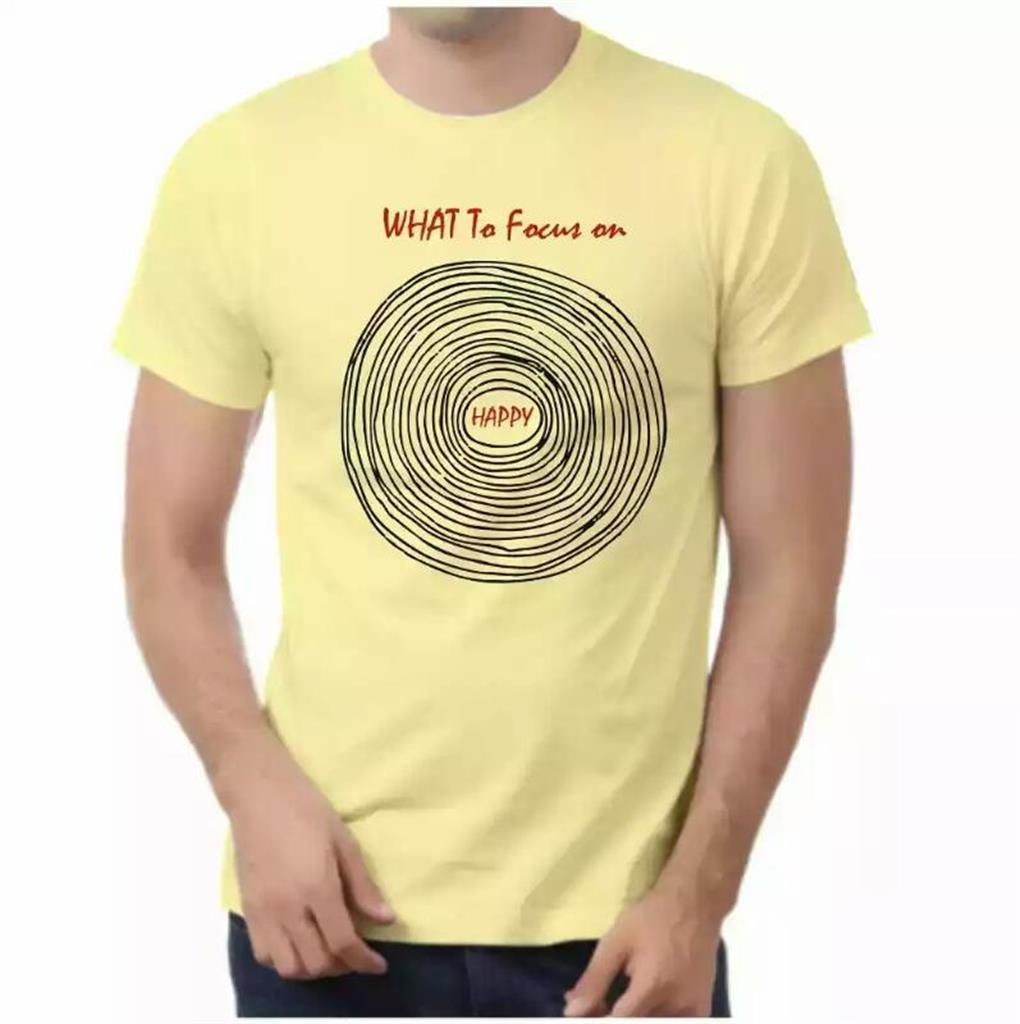 Cotton T-shirt - Happy ( XXL - size)