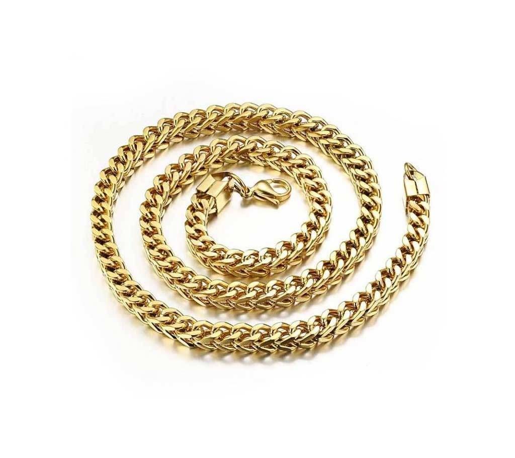 Magic Stones Gold Stainless Steel Chain for men