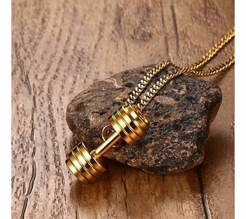 Dumbbell 100% Stainless Steel Men's Chain