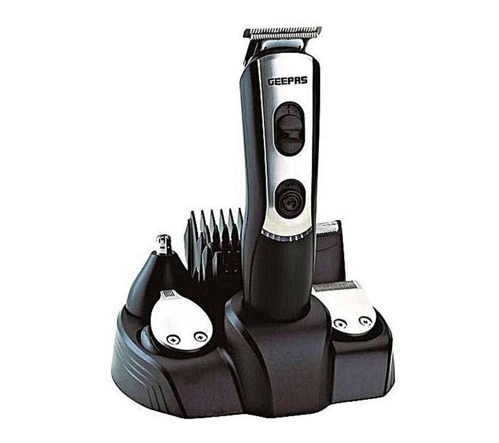 Geepas GTR 8612 9 in 1 Rechargeable Trimmer For Men - Black