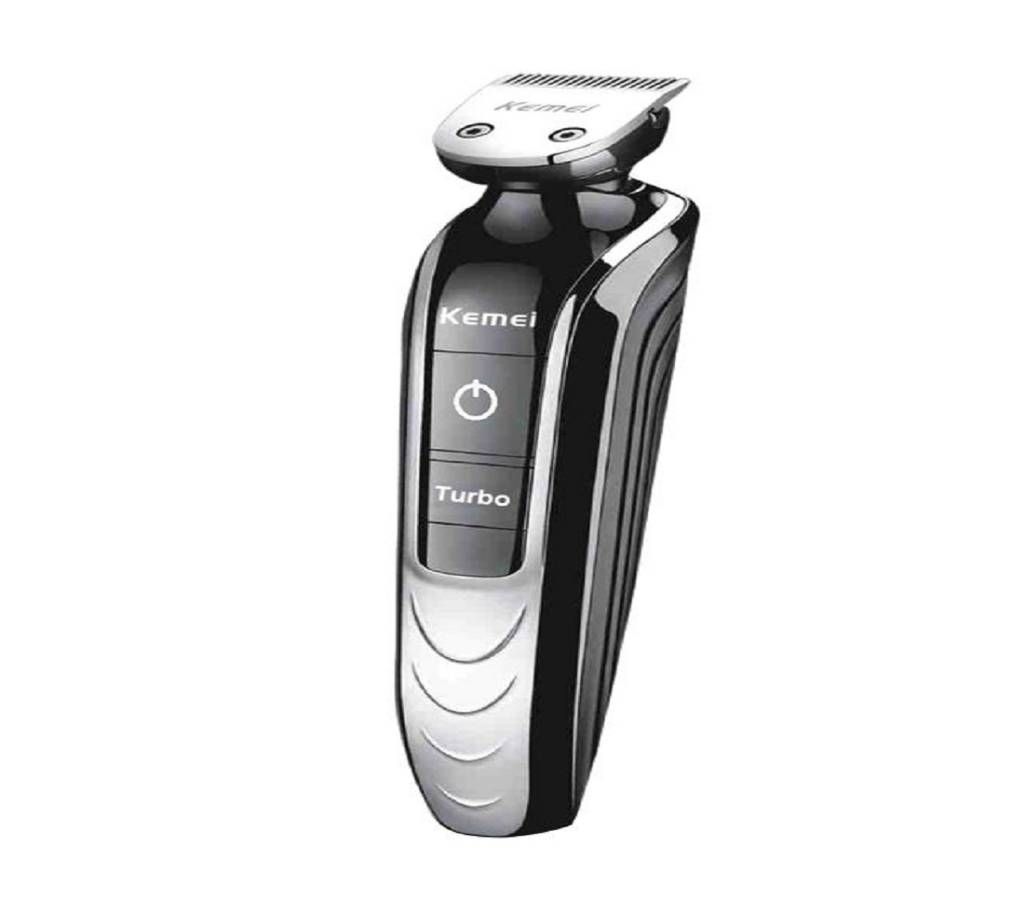 KM-1832 (5-in-1) Rechargeable Electric Trimmer - Black and Silver