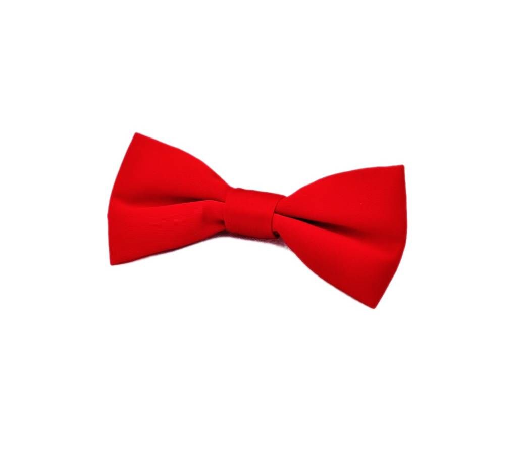 Red Polyster Bow Tie for Men