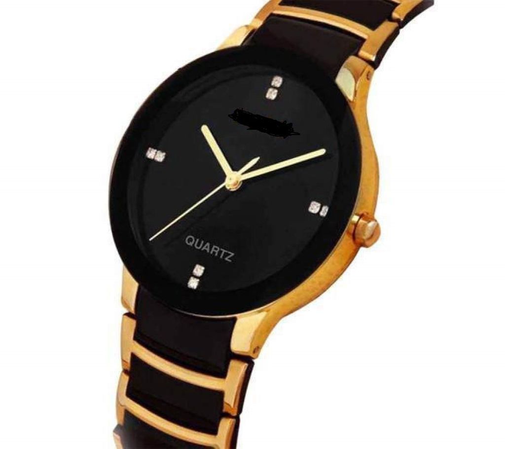 Analog Watch For Men-Black & Golden (Copy)
