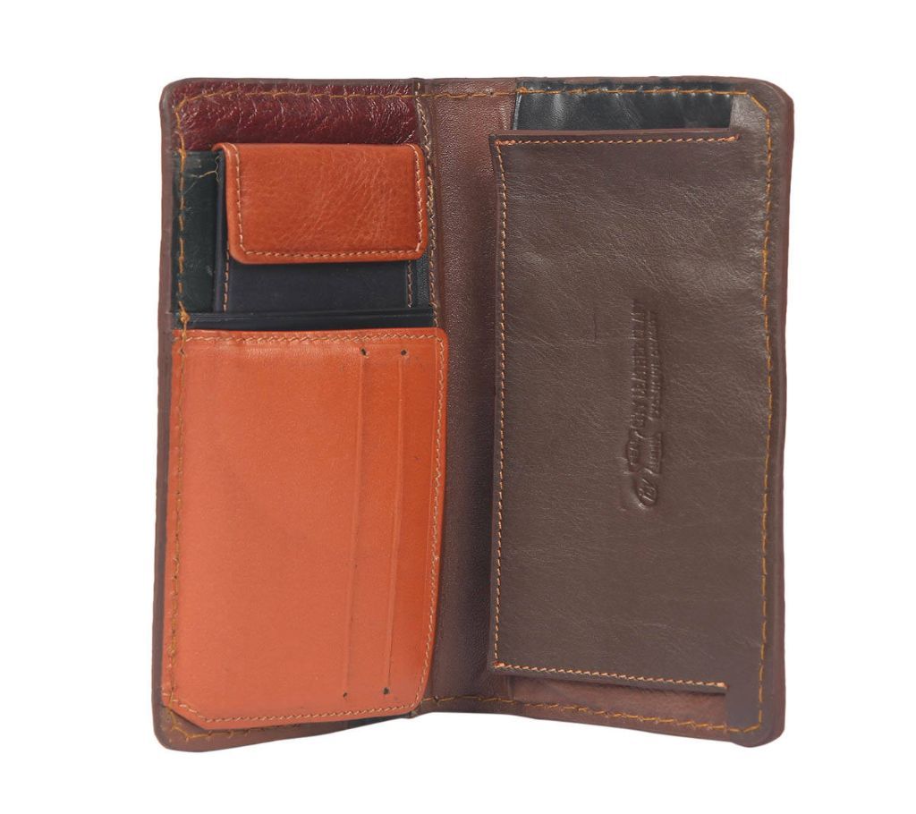 Men Long Wallets PU Business Letters Coin with Card Holder