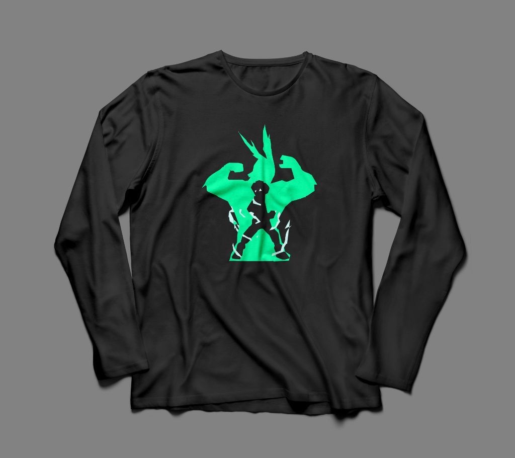 BEN 10 CARTOON LONG SLEEVE BLACK  COTTON TSHIRT FOR MEN