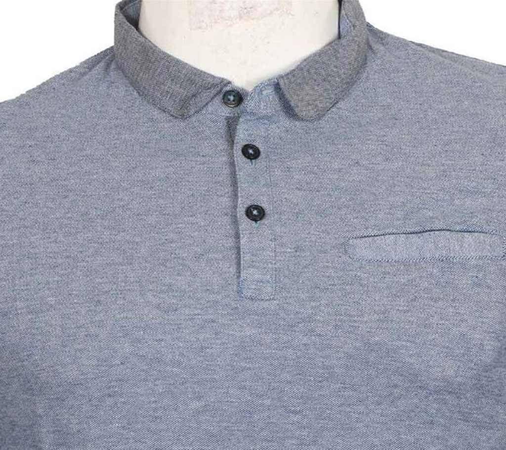 Gents full collar cotton polo shirt 
