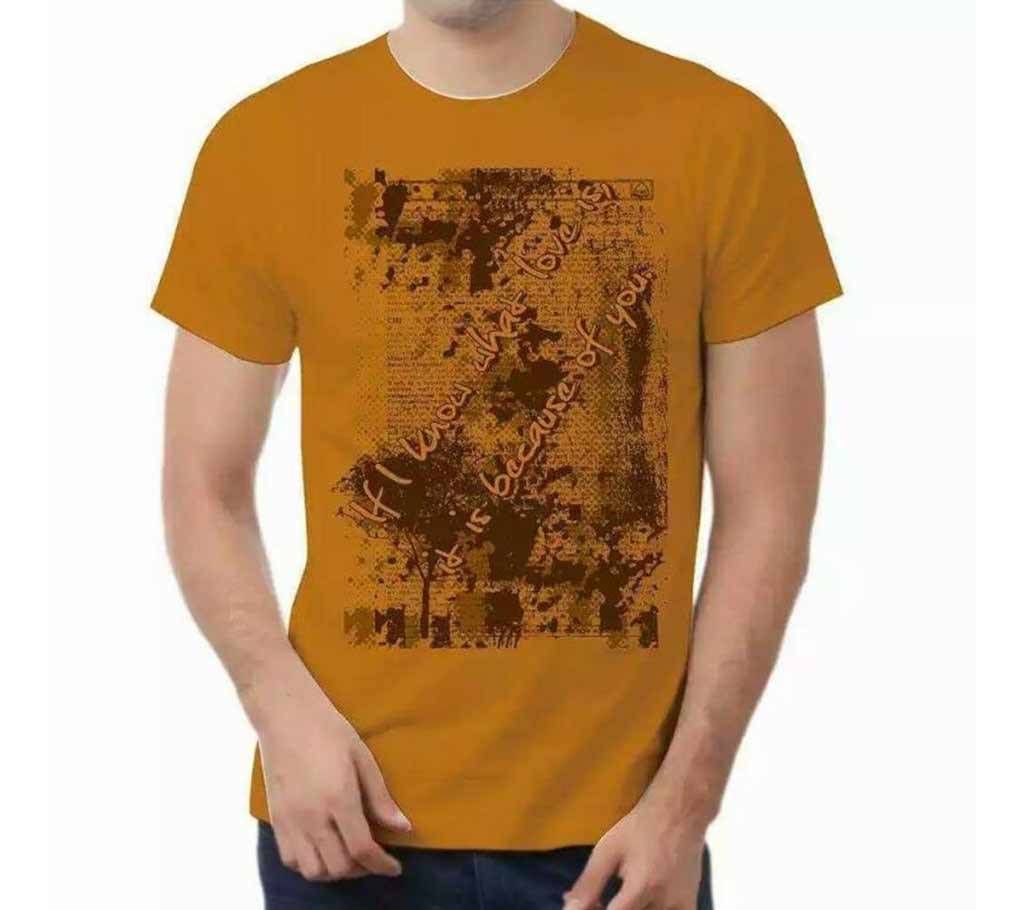 Cotton T-shirt - Becauce of you ( XXL - size)