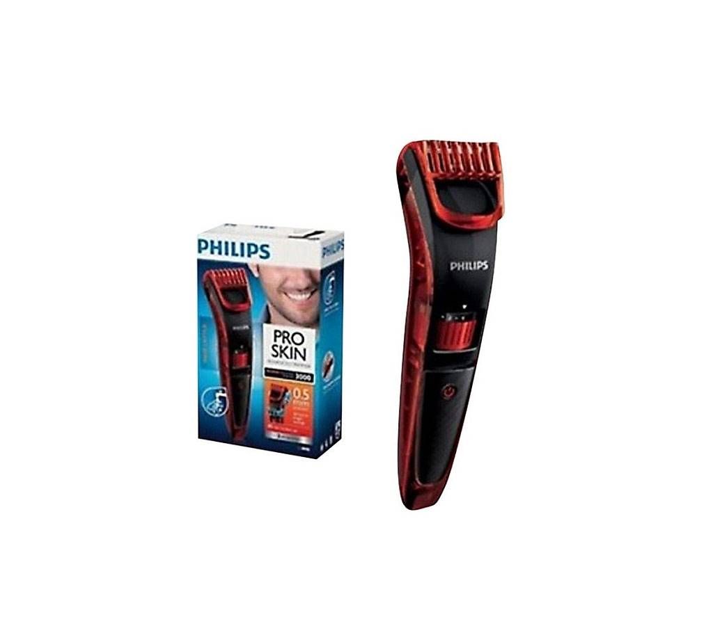Philips Skin Pro Hair Trimmer - Red and Black