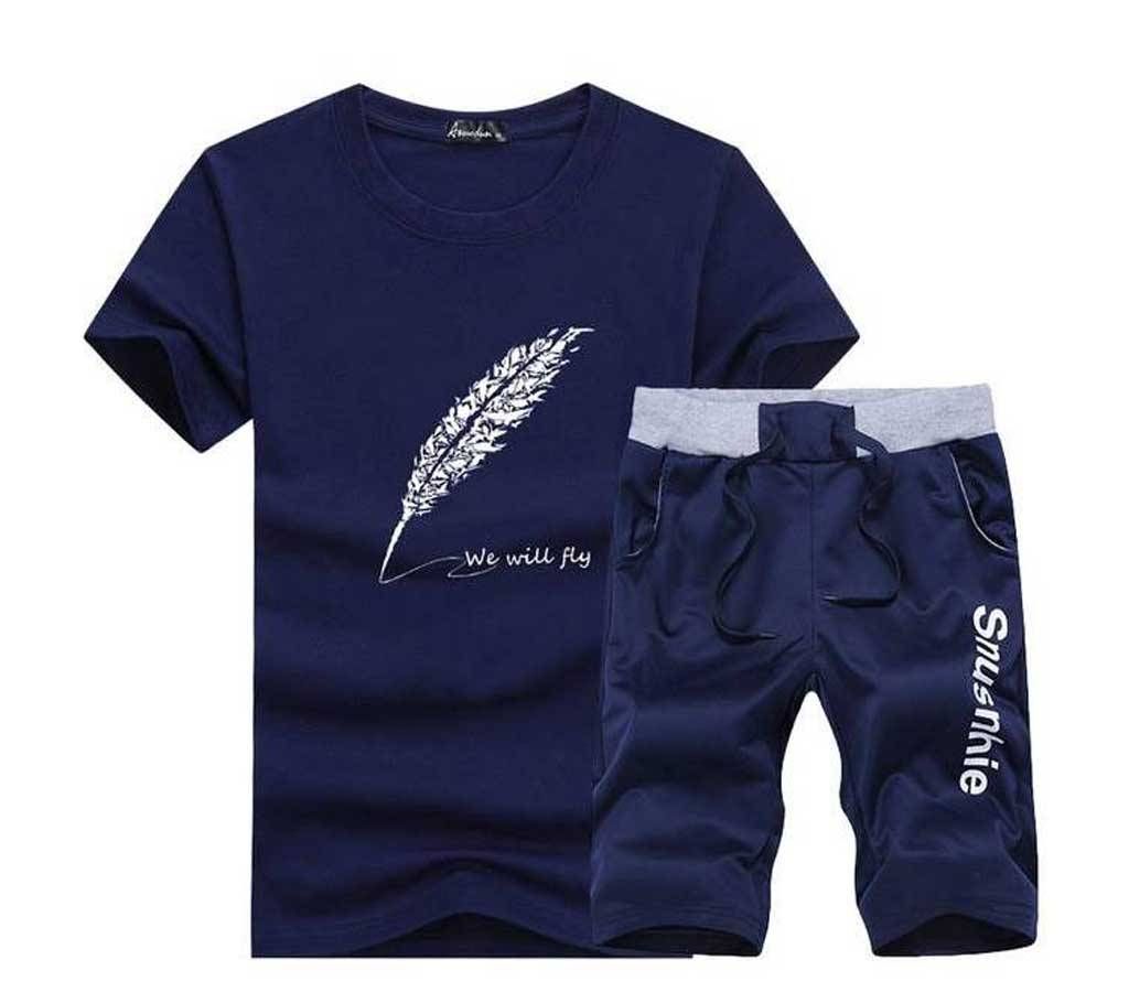 Two in One Menz T-Shirt & Shorts