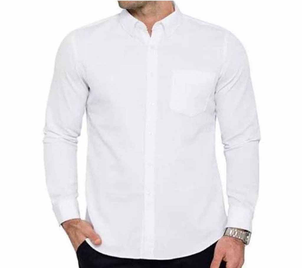 Full sleeve White shirt for men