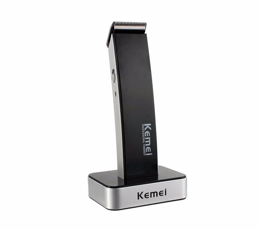 Kemei KM-619 Exclusive Rechargeable Beard Trimmer Hair clipper - Black and Silver