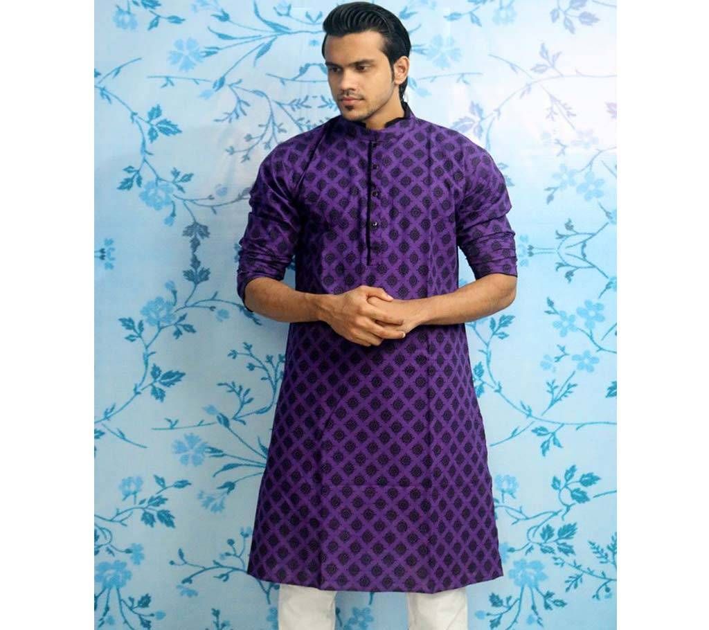Purple all over printed Panjabi for Men - MPL 54(Code_SU779)