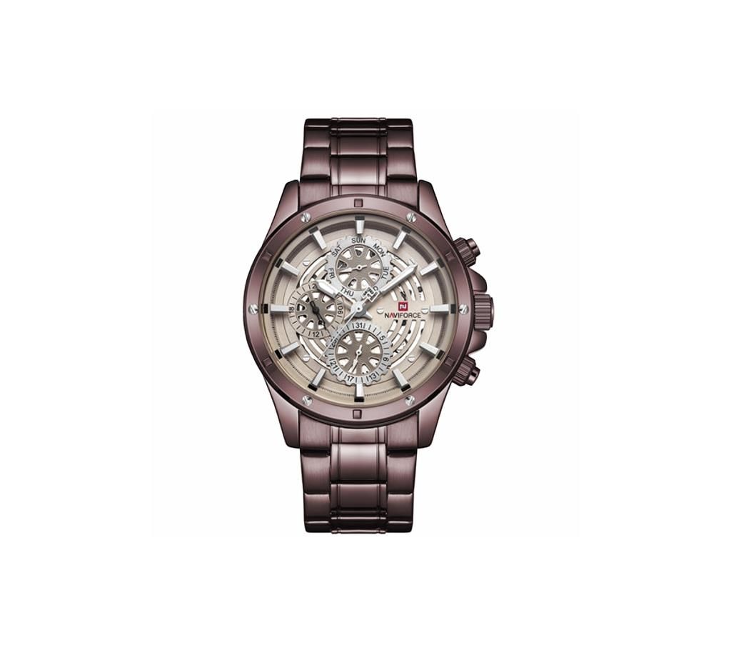 NAVIFORCE NF9149 Purple Magenta Stainless Steel Chronograph Watch For Men - Purple Magenta