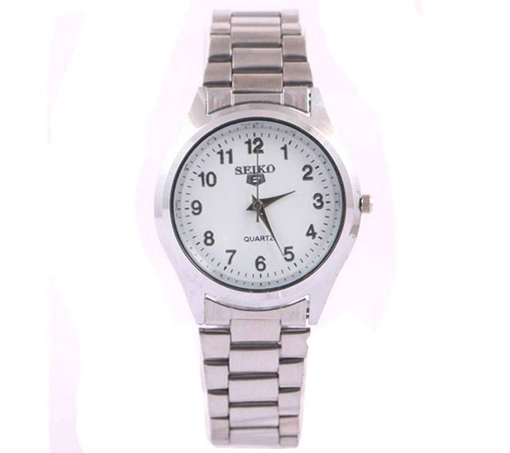 SEIKO Silver Dial Stainless Steel Watch For Boys & Girls
