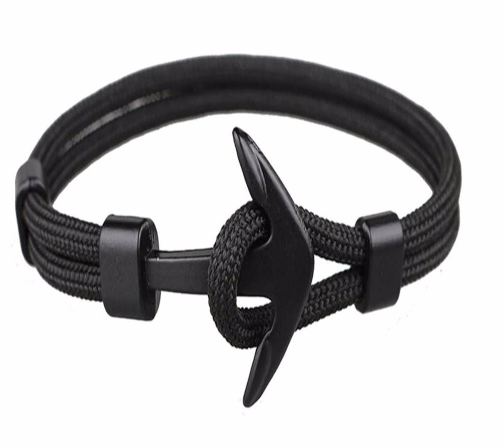 Black Color Metal Hooks Anchor Bracelets