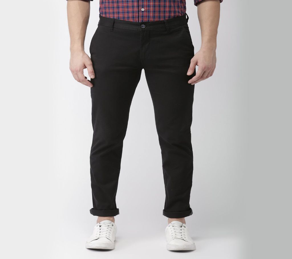 Mens Gabardine Pant - Black - BBF