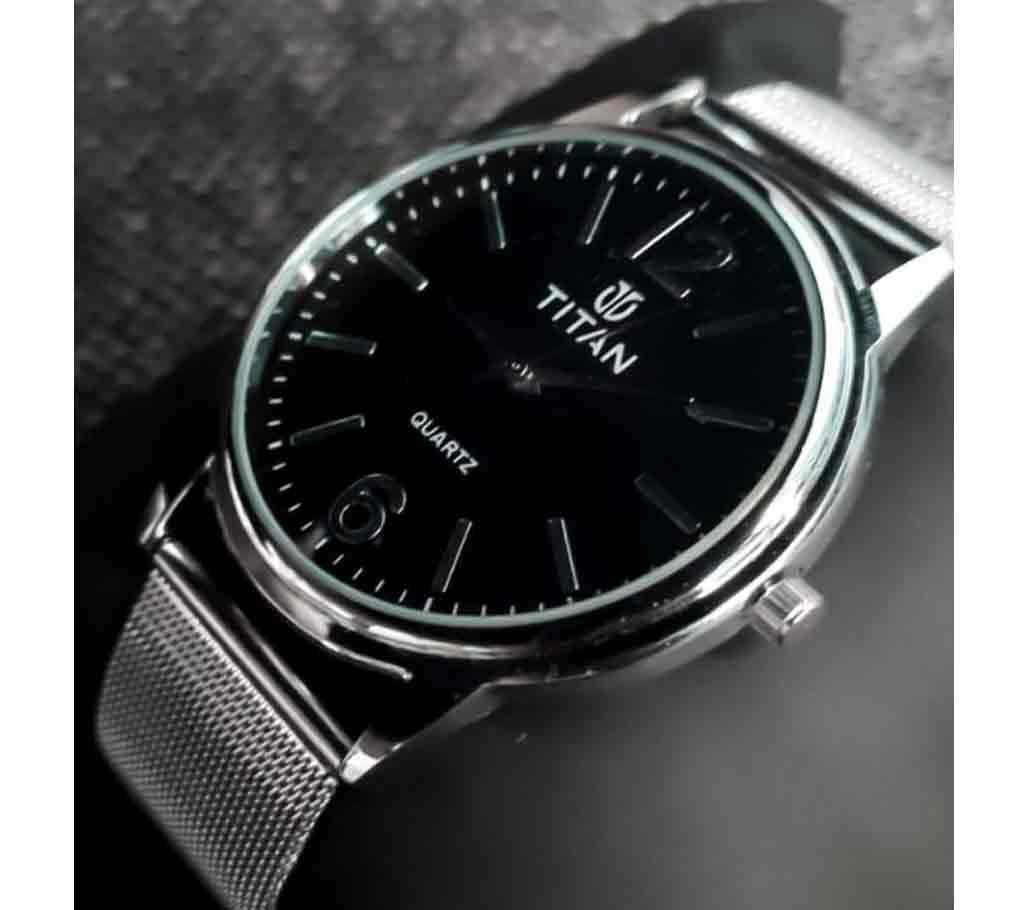 Titan Stainless Steel Quartz Watch For Men -B26 (Copy)