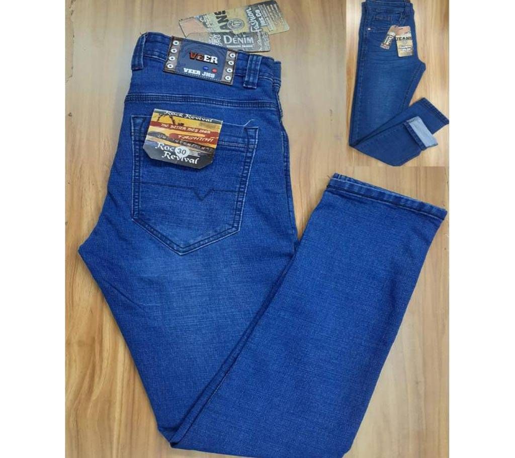 Denim Long Pant For Mens Blue 