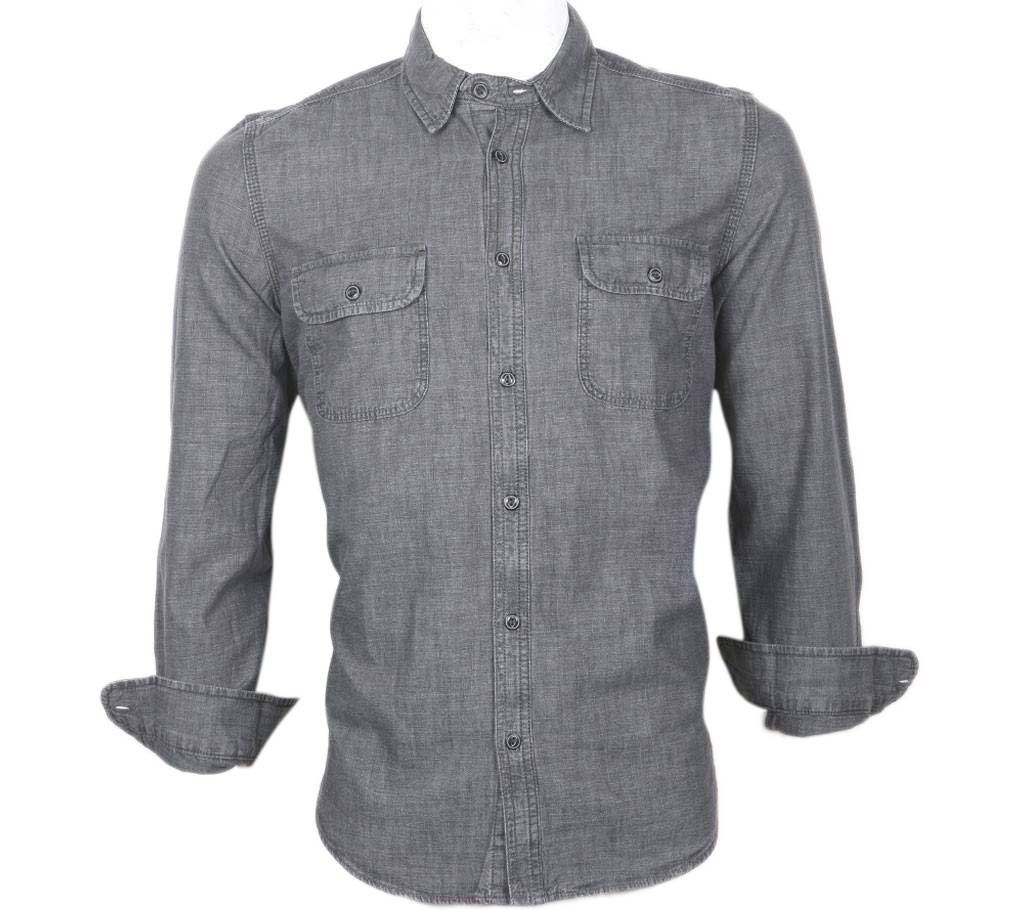 Menz Full-Sleeve Denim Shirt