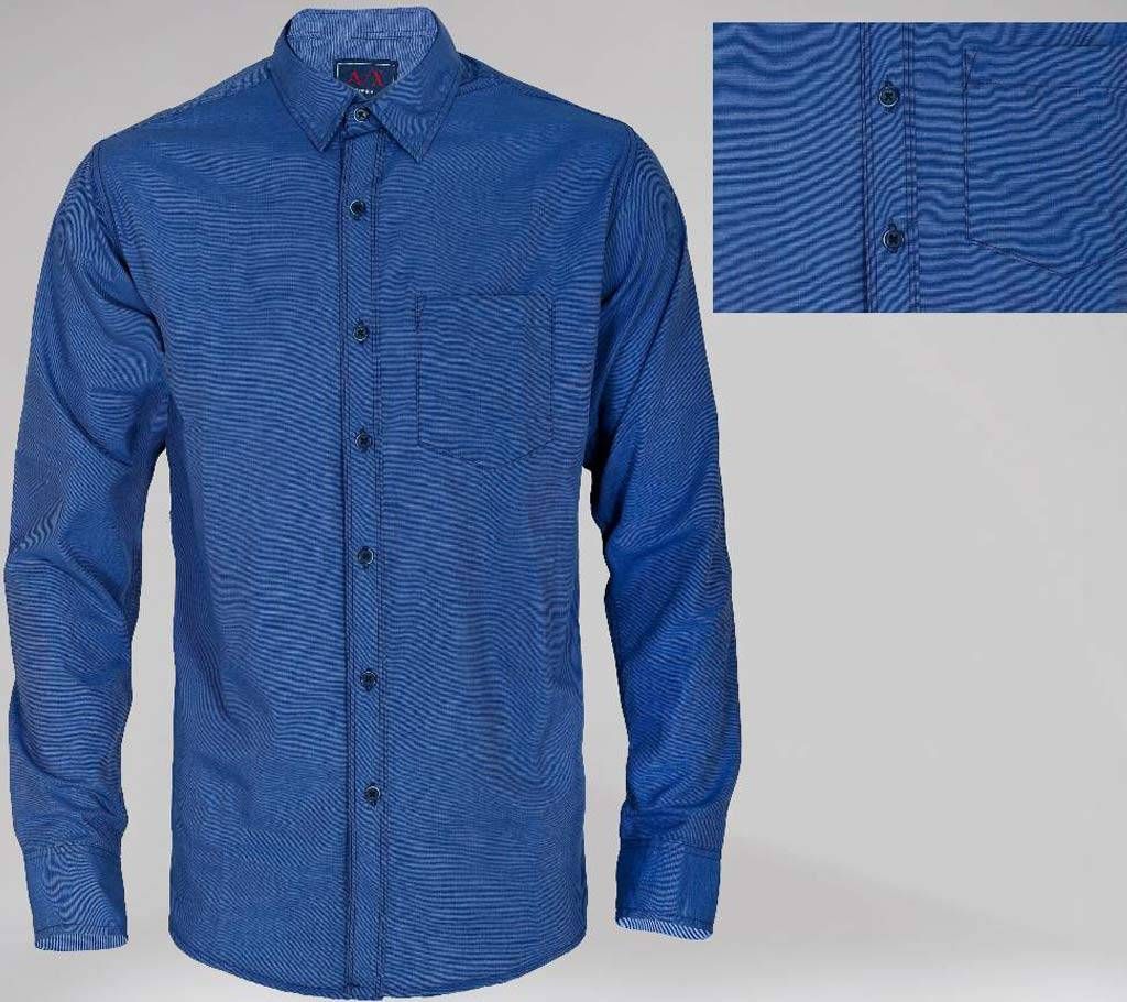 solid color mans formal cotton shirt