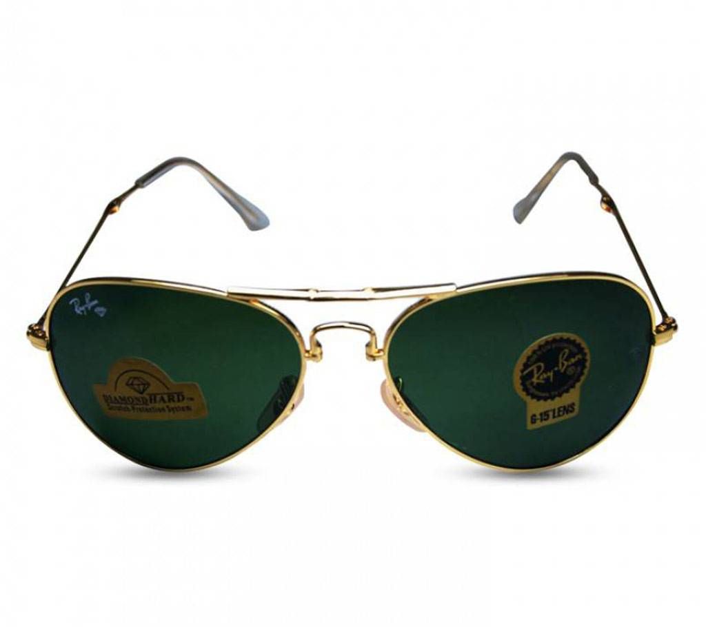 Ray Ban Gold-Green Folding Sunglasses - Copy