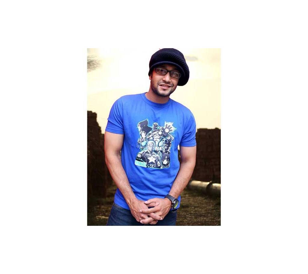 Marvel Heros T-shirt for Men (Royal Blue)