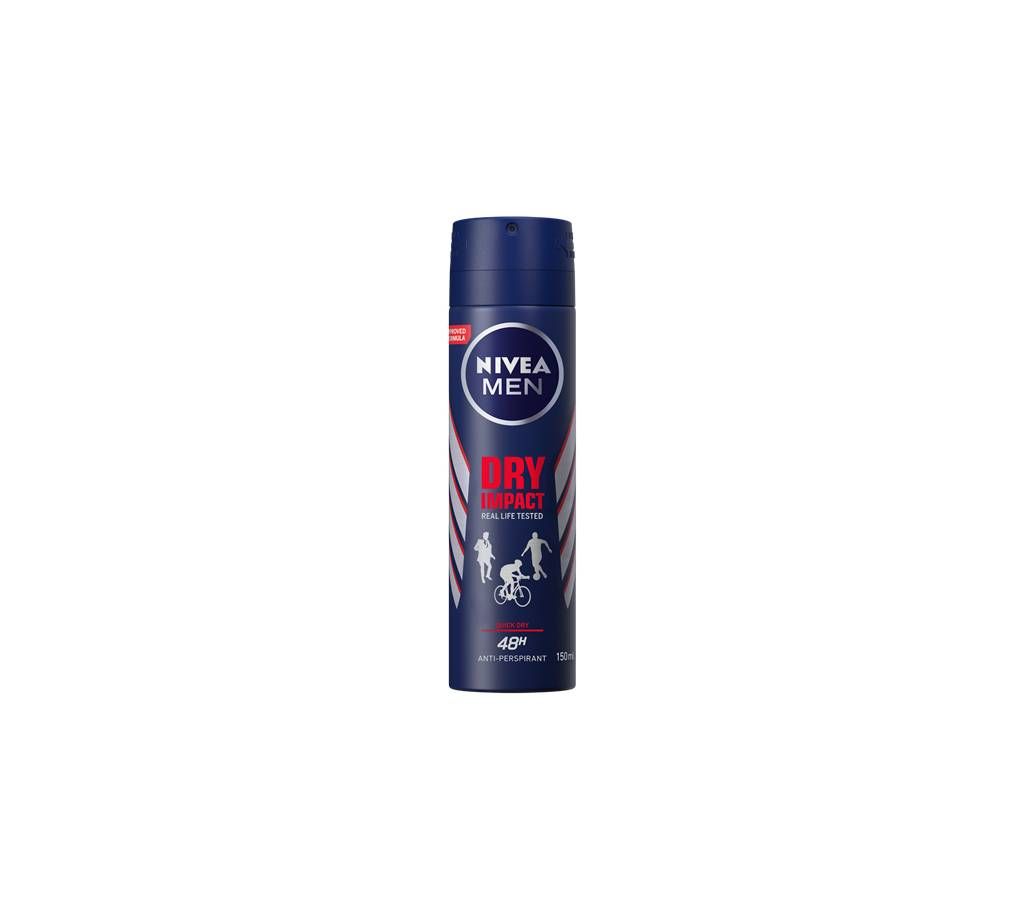 Nivea Men Dry Impact Plus Deodorant Spray Antiperspirant 150 ml - Germany