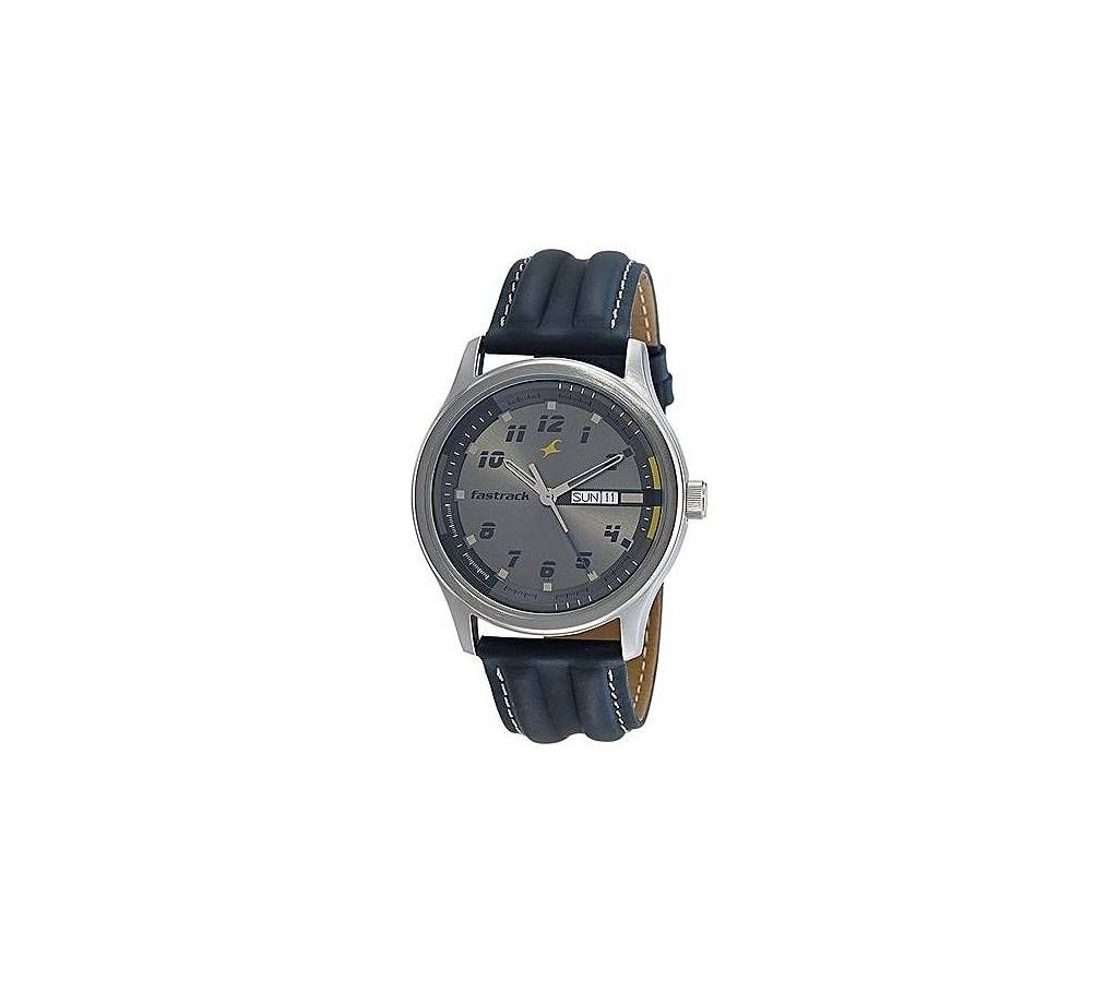 Fastrack Leather Analog Watch For Men