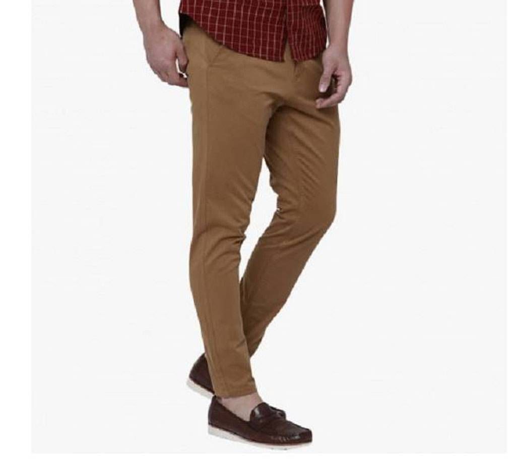 Men's regular fit gaberdine pant