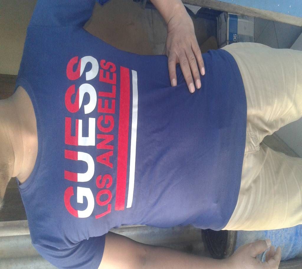 Guess Menz Half Sleeve Cotton T-Shirt