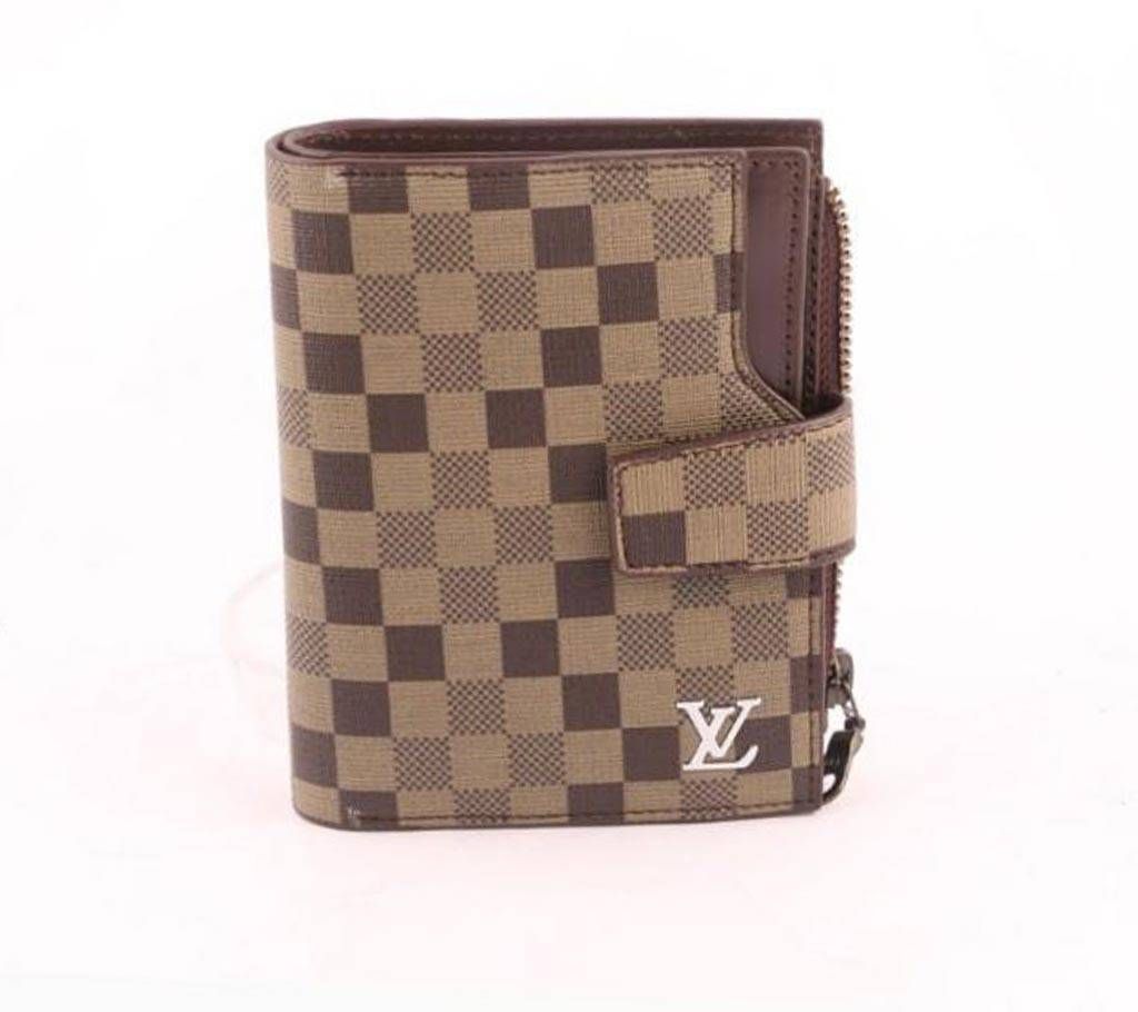 pu leather wallet brown