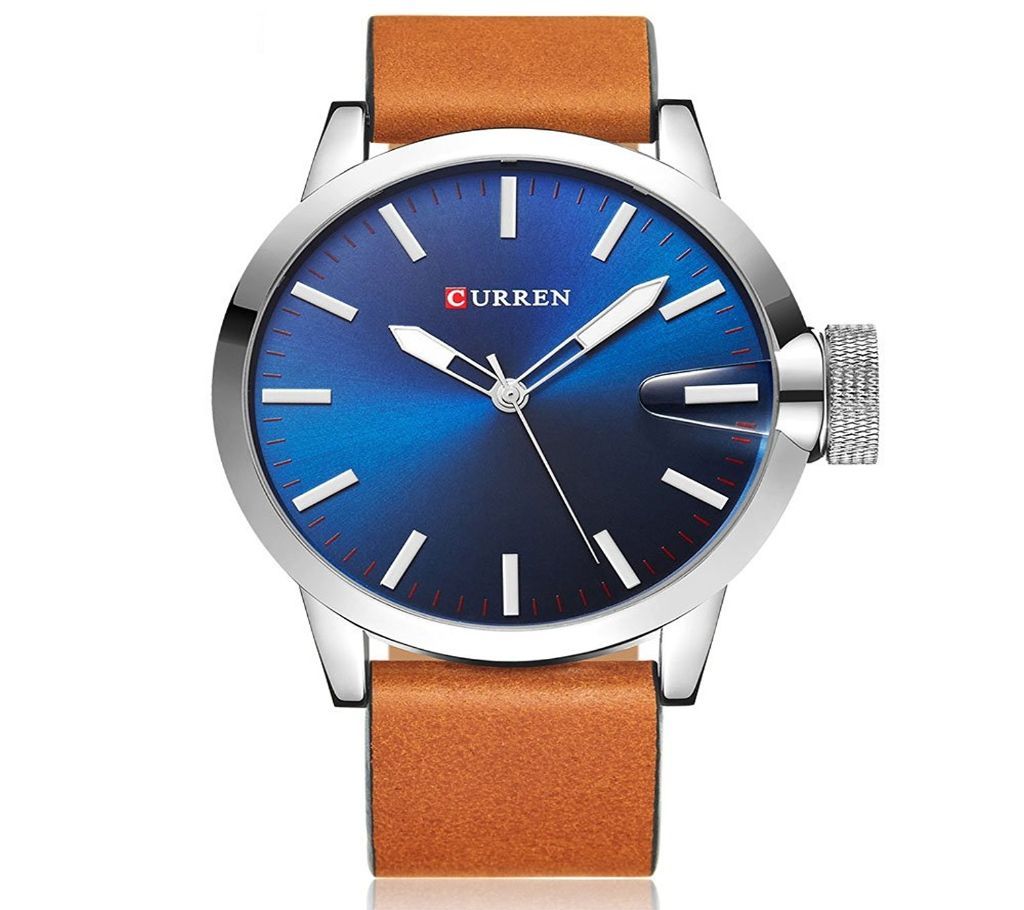 new curren brand 8208 classic fashion simple dial luxury japanese movement quartz clock leather band cool mens watches hot