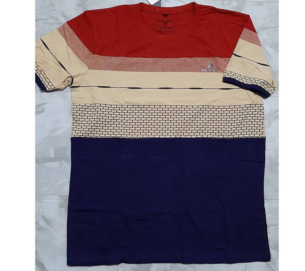 Rubber Print Cotton T-shirt  contrast design
