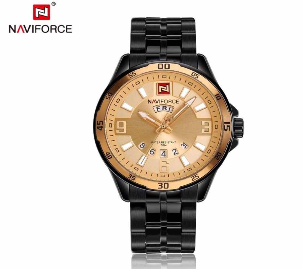 Naviforce Rose Gold Dial wrist watch for Men - NF9106
