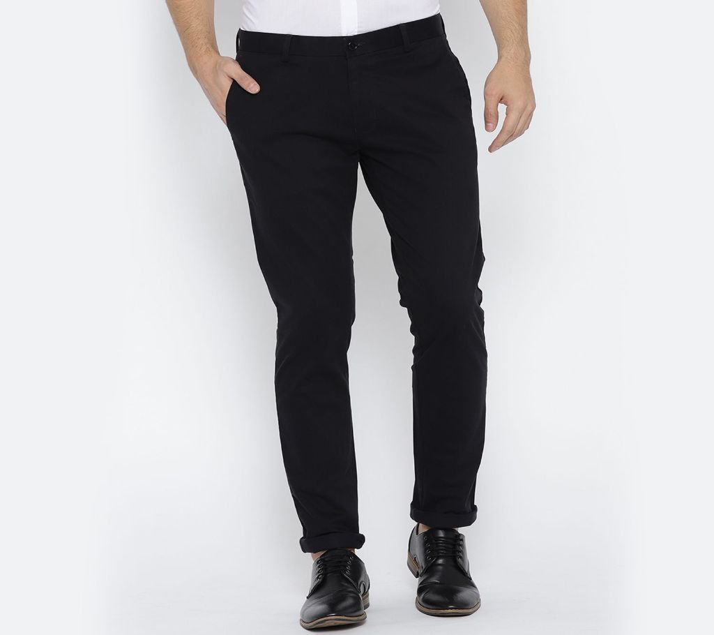 Mens Gabardine Pant  - Black 01 - BBF