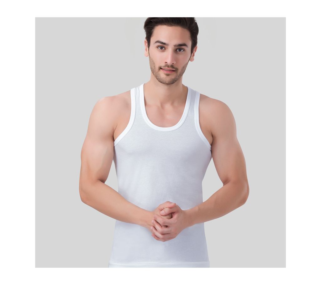 Men White Under Shirt