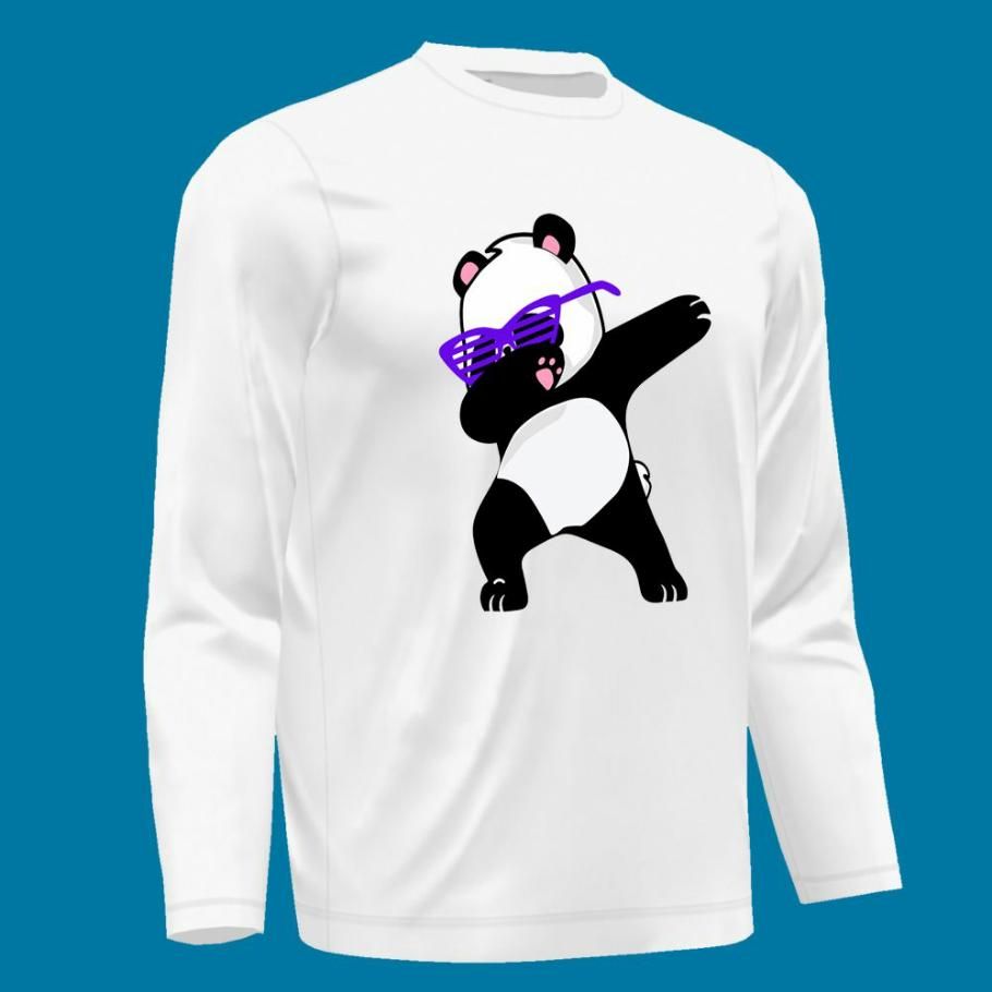 Full Sleeve T Shirt For Men White Panda T20 2ICF