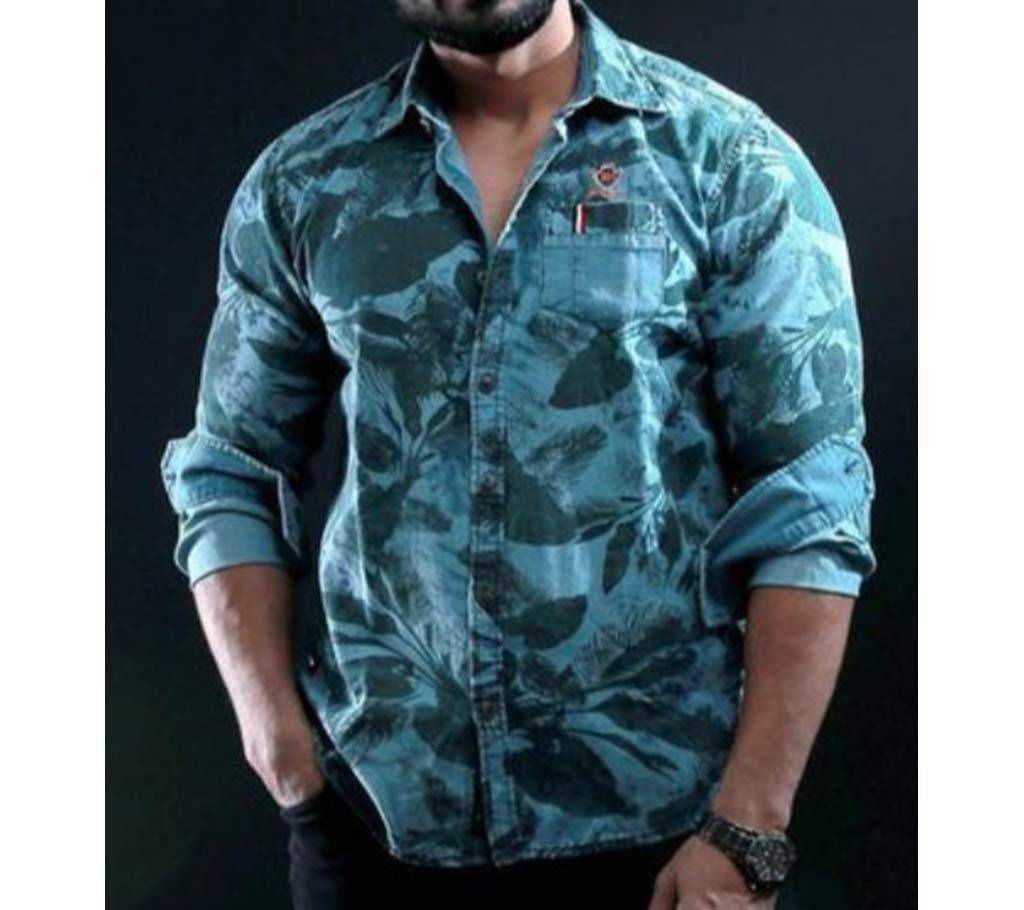 Full Sleeve Shirt For Men  13  Sky Blue  Fas