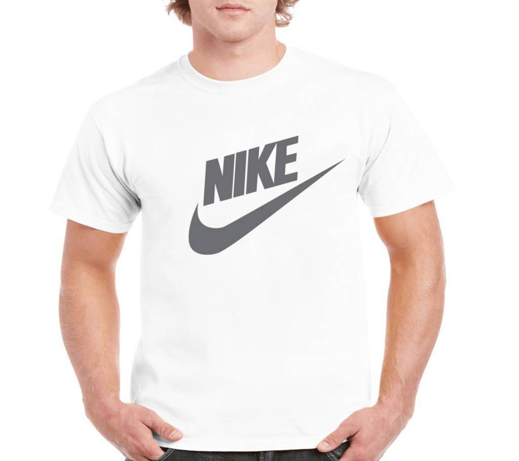 Gents Half Sleeve Cotton Nike T-Shirt