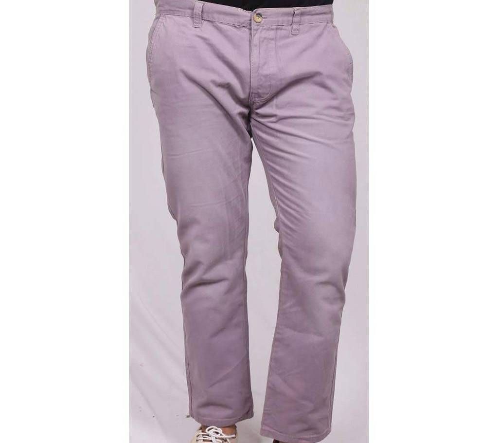 Menz Light Purple Slim Fit Gabardine Pants