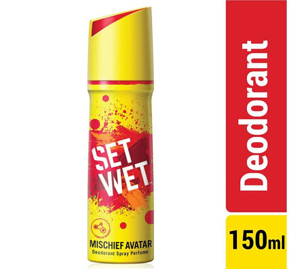 Set Wet Body Spray Deodorant Perfume Mischief Avatar - 150ml