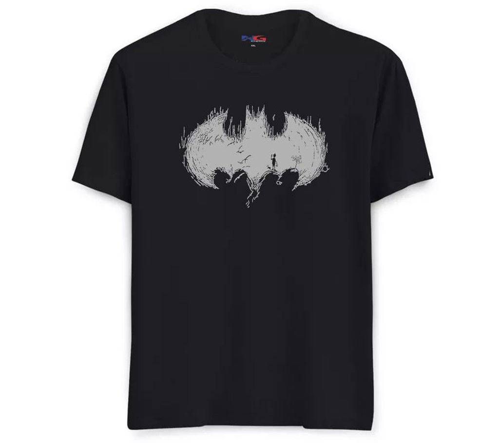 Rubber Print Summer T-shirt - 647 - Black - Bat - LEB