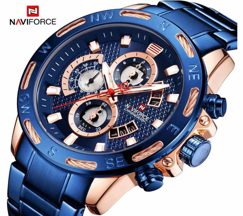 NAVIFORCE 9165 Blue Men Sport Chronograph Watch
