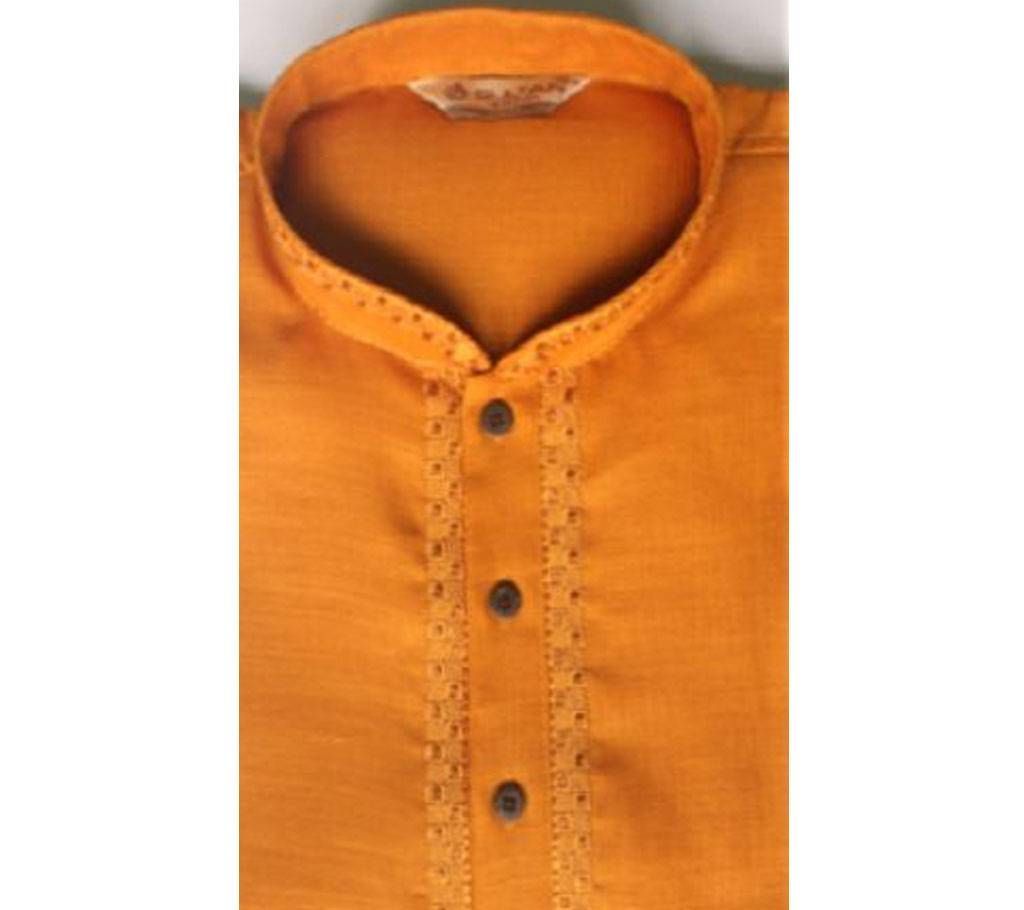 MENS SEMI LONG COTTON PUNJABI02