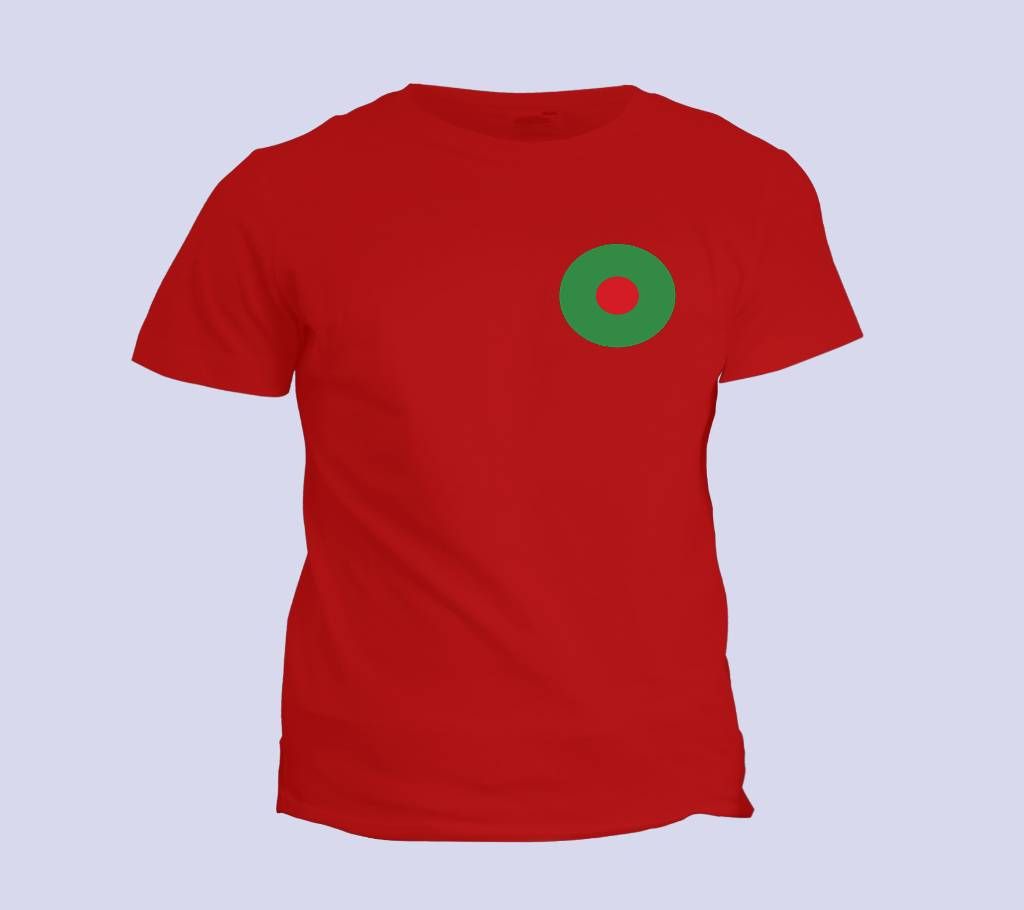Mens Half Sleeve T Shirt - Red 