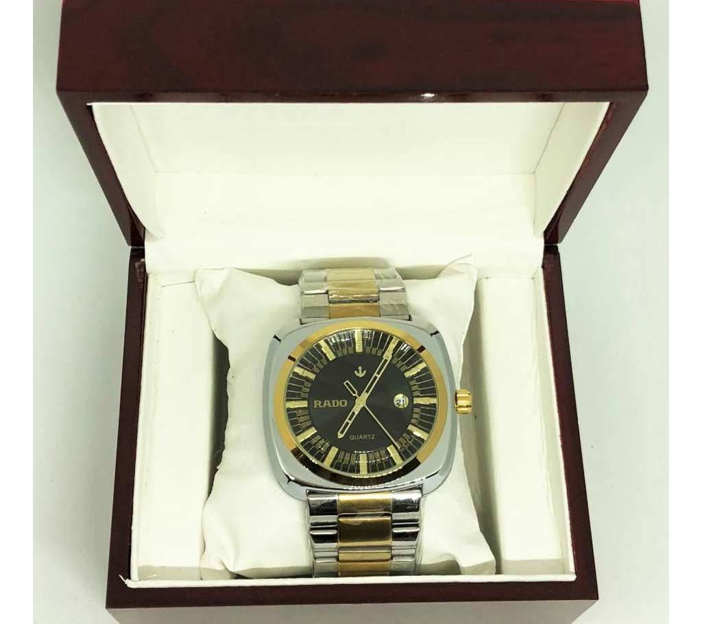 RADO Silver Golden Wrist Watch For Men (Copy)