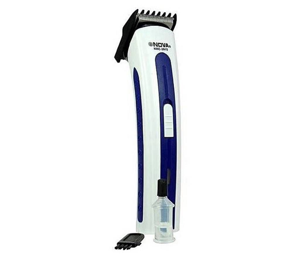 Nova Rechargeable Hair Cut Trimmer NHC-3915 - White and Blue